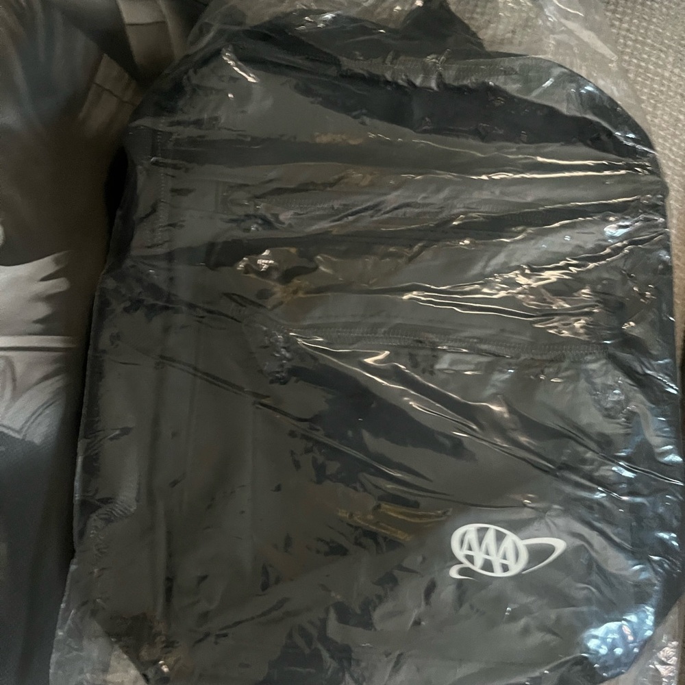AAA Black Nylon Travel Backpack
